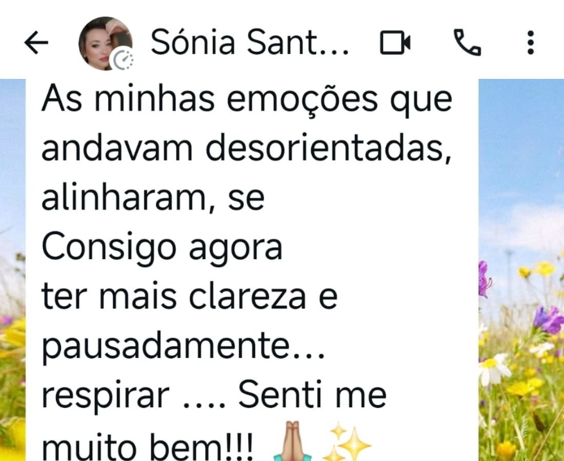 Feedback de cliente da Terapeuta Carla Araújo
