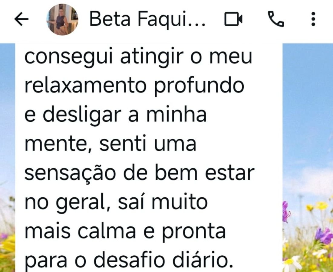 Feedback de cliente da Terapeuta Carla Araújo